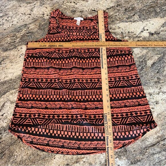 Ambiance Apparel Sleeveless Aztec Chiffon Blouse Large - Picture 8 of 8